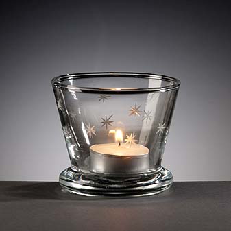 Glaswindlicht mit Sternen Stellen Sie sich z.B. sechs  Stück auf dem Kaminsims vor.