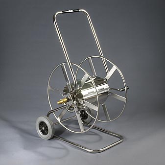 Profi-Schlauchwagen aus Edelstahl Topmodell aus Edelstahl. Für die