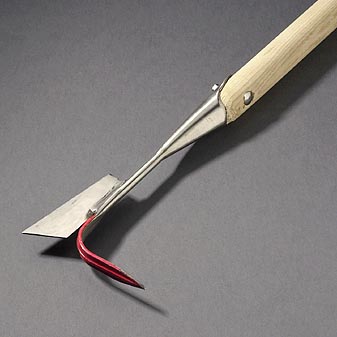 Langer Jäter mit Fugenmesser - Original Gartengerät von Sneeboer Dem Unkraut im Stehen zu Leibe rücken.