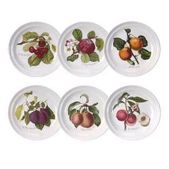 6 Pomona Teller 20 cm Aus einer kleinen Manufaktur im engl. Keramik-Mekka Stoke-on-Trent.