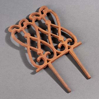 Einfassung für das Beet aus Gusseisen Gartendekoration im Stil des 19. Jahrhunderts.