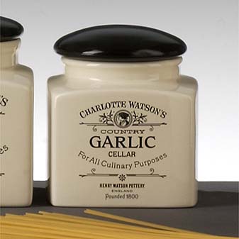Knoblauchtopf Charlotte Watson Zur lichtgeschützten und trockenen Aufbewahrung von Knoblauchknollen.