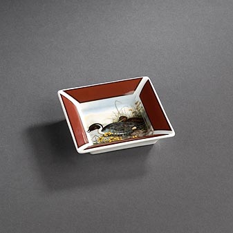 Aschenbecher aus Porzellan 10x10 