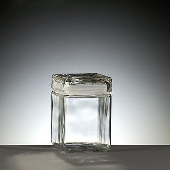 Vorratgefäss Quadrat 1,2 l Optimale Raumausnutzung durch quadratische Grundfläche.