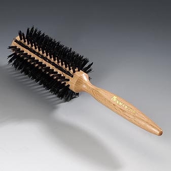 Bürste aus Naturholz. Echte Wildschweinborsten, nylon-verstärkt.