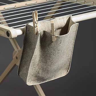 Klammerbeutel aus Filz Zur Befestigung an Wäscheleine oder Wäscheständer. Mit 50 Klammern.