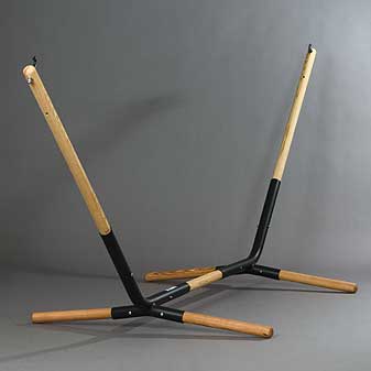 Hängematten-Ständer Qualitäts-Ständer aus Eschenholz und Stahl. Aus Deutschland.