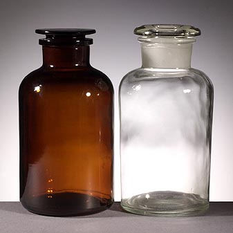 Apothekerflaschen 2 ltr. Riesenflasche 25 cm hoch, 1,25 kg schwer.