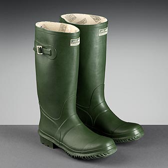  Klassische englische "Wellies" aus Naturkautschuk.