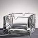 Aschbecher aus Glas eckig Transparent und schwer zugleich. Es muss nicht immer Porzellan sein.