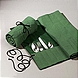 Besteck-Wickeltasche 24 Teile z.B. für 6 Messer, 6 Gabeln, 6 Löffel und 6 Kaffeelöffel.