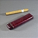 Zigarrenetui - Leder-Etui für 2 Zigarren Immer zwei dabei. Für Zigarren mit bis zu 16 mm Ø und 15,5 cm Länge.