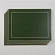 4 Große Tischsets grün Format 39,3 x 29,3 cm.